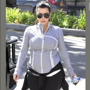 LULULEMON DEFINE JACKET 4 Gray SILVER SPOON PIQUE